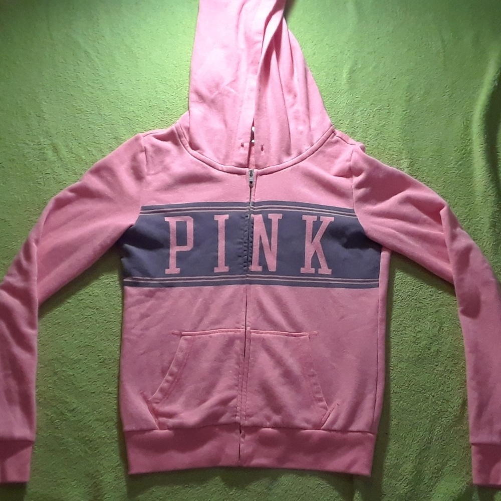 VS Pink zip up hoodie